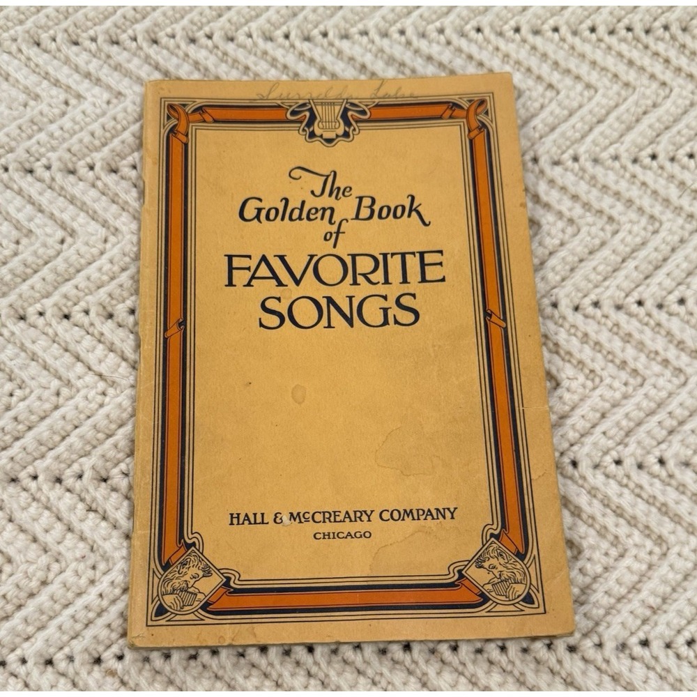The Golden Book of Favorite Songs Various Artists Paperback Songbook Vintage 40s
